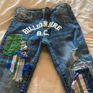 Billionaire Boys Club Kids Jeans with Green Patchwork